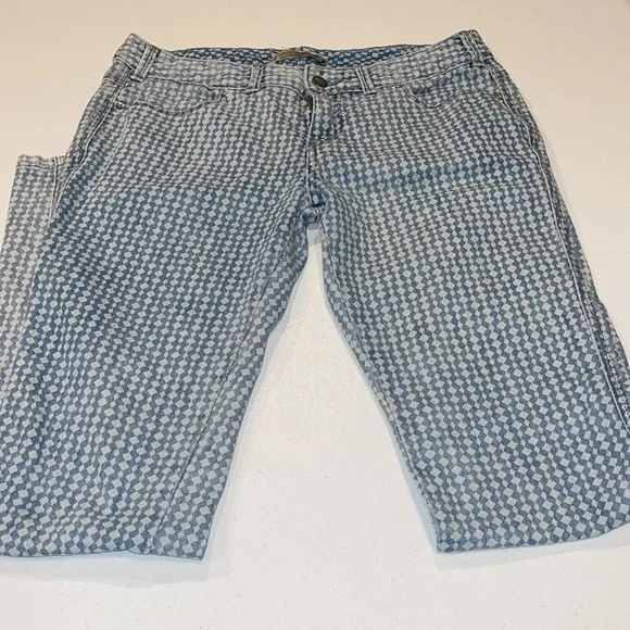 Free People Diamond Checkered Jeans - Picture 2 of 9